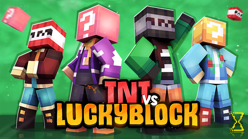 TNT vs Lucky Block Key Art