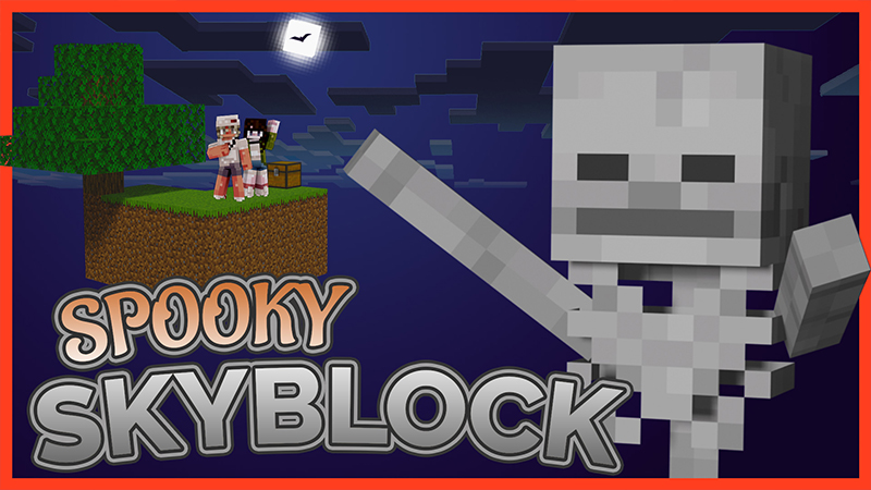 Skyblock Spooky Key Art