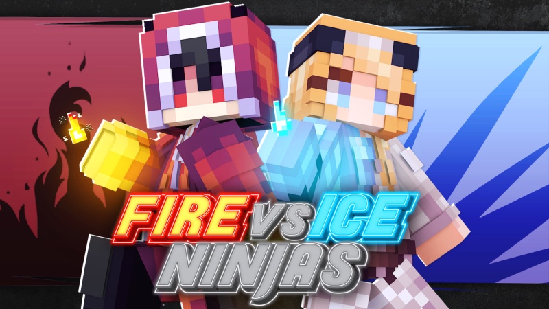 Fire vs Ice Ninjas Key Art