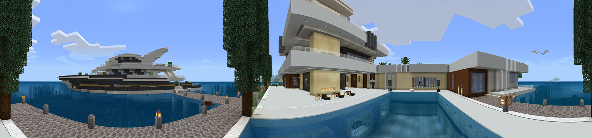 Luxury Villa on the Water Panorama