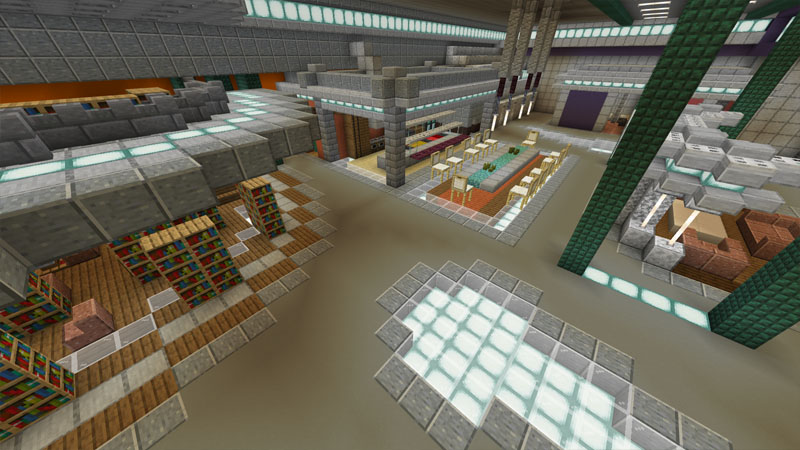 minecraft airport terminal inside