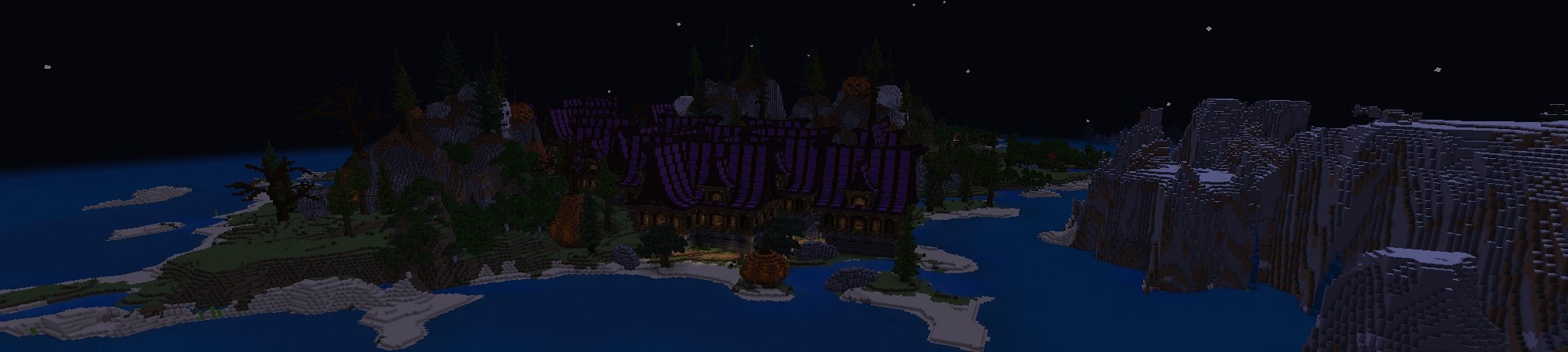 Halloween Village!! Panorama