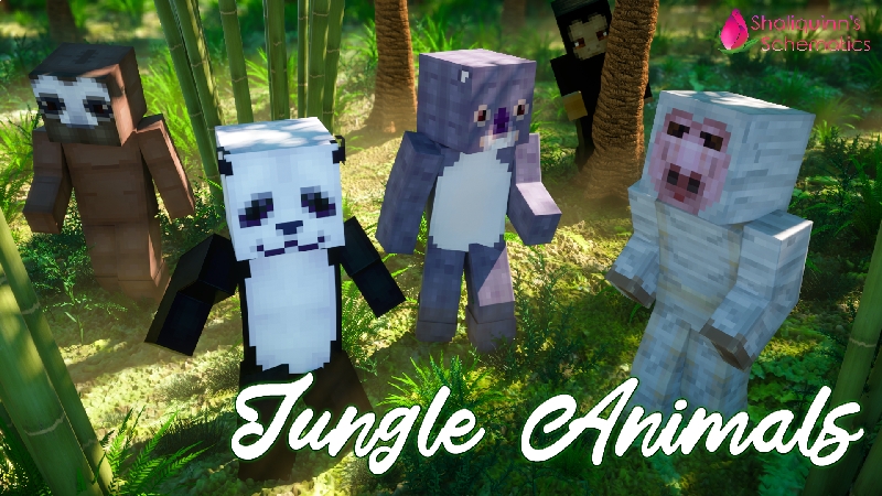 Jungle Animals by Shaliquinn's Schematics - Minecraft Marketplace (via