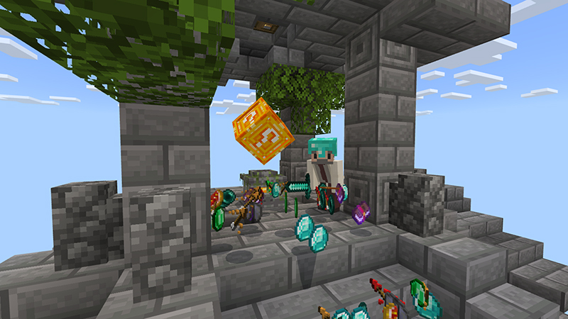 Minecraft lucky block survival 1 :)