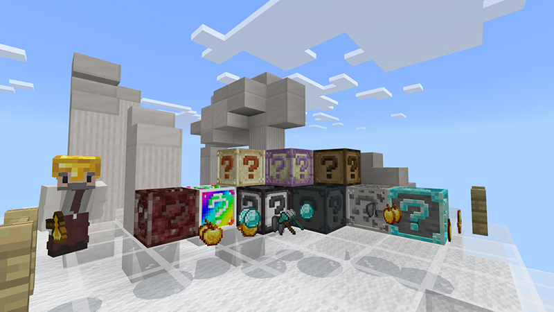 One Block Lucky Block By Kubo Studios Minecraft Marketplace Map   OneBlockLuckyBlock Screenshot 1 