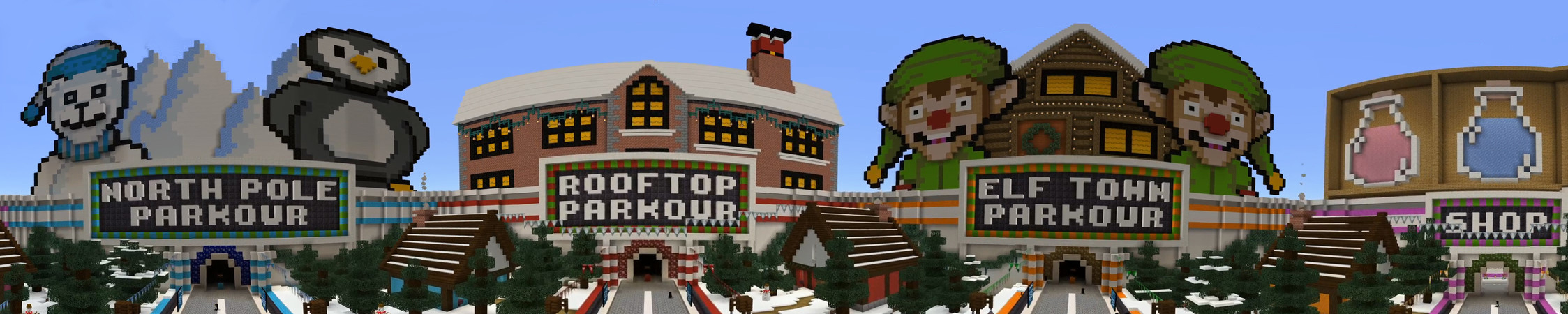 Festive Parkour Panorama