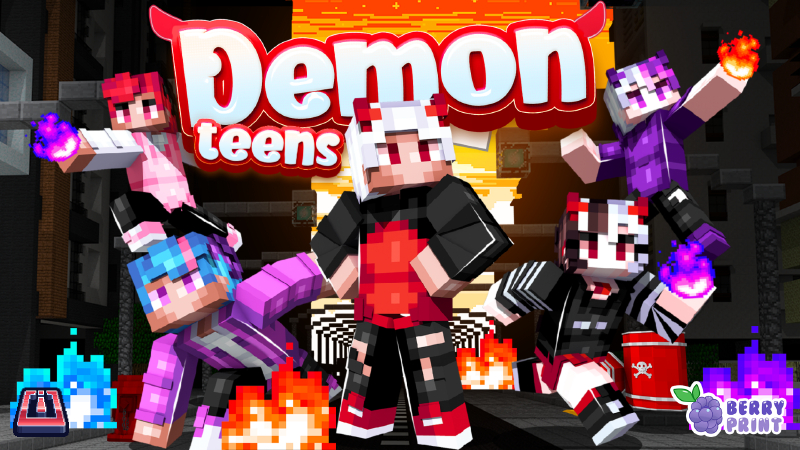 Demon Teens by Razzleberries (Minecraft Skin Pack) - Minecraft ...