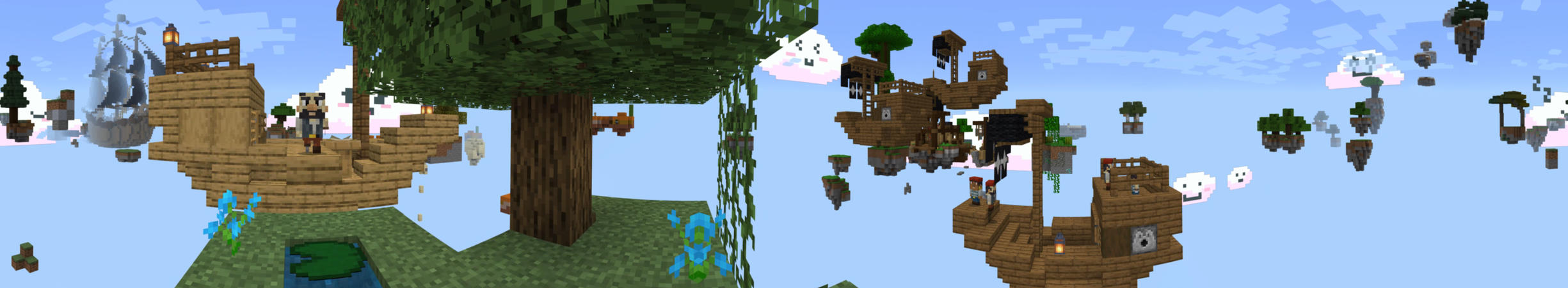 Cute Pirate Skyblock Panorama