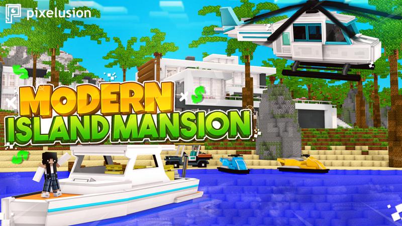 Modern Island Mansion Key Art