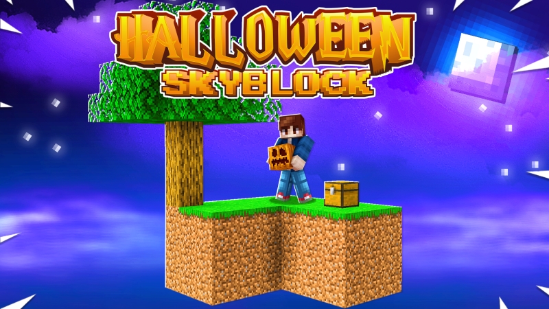 Halloween Skyblock Key Art