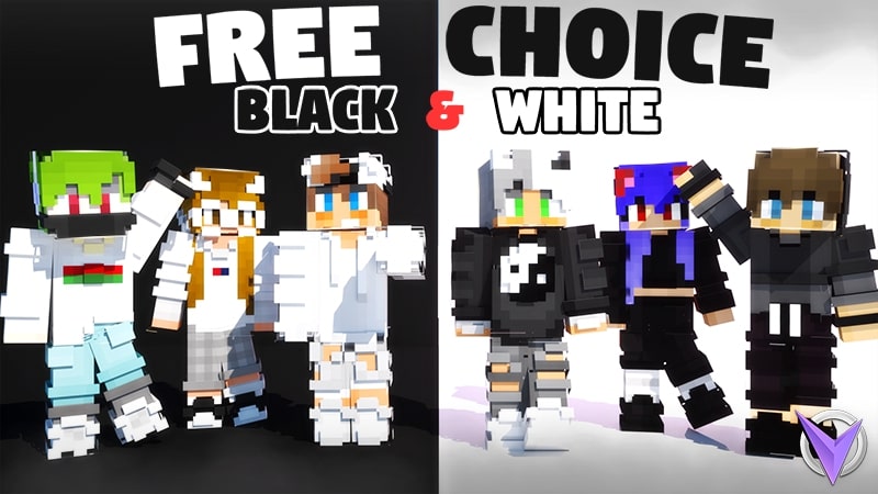 Free Choice Black White In Minecraft Marketplace Minecraft