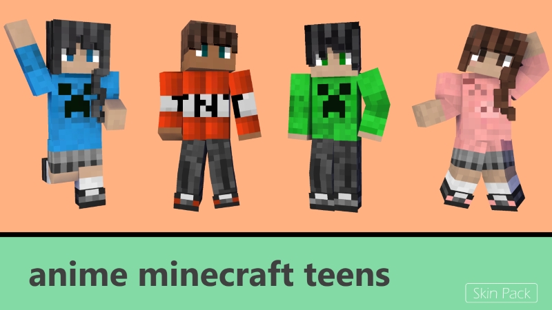Anime Minecraft Teens In Minecraft Marketplace Minecraft