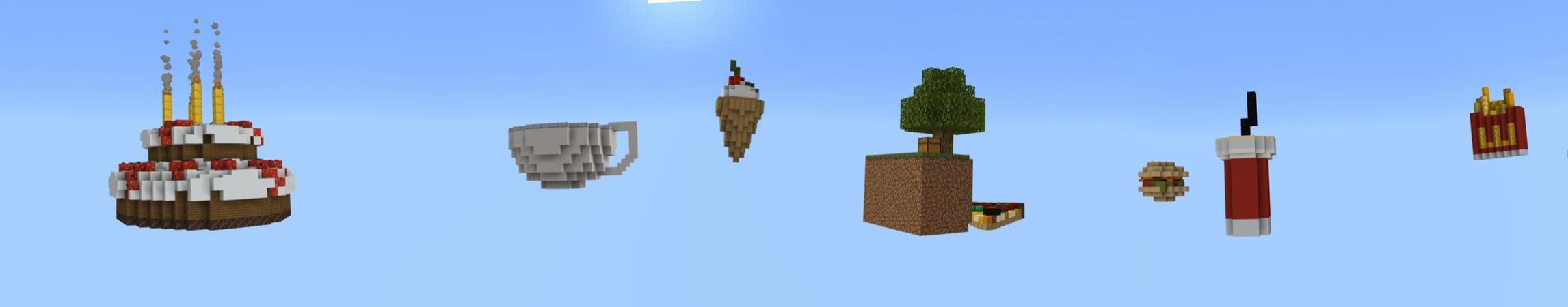 Fast Food Skyblock Panorama