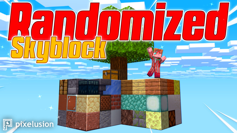 Randomized Skyblock Key Art