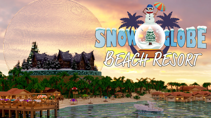 Snow Globe Beach Resort Key Art