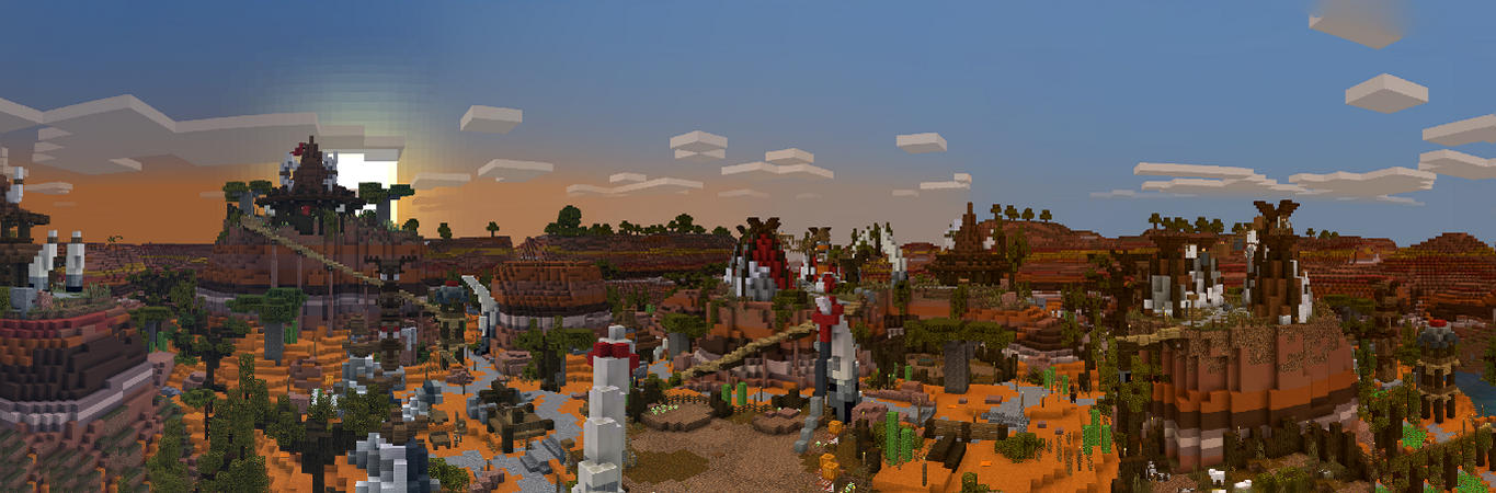 Badlands Village Panorama