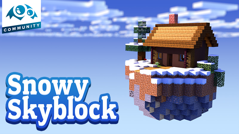 Snowy Skyblock Key Art