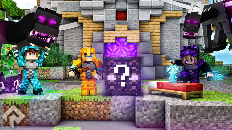 Dragon Lucky Block Bedwars Key Art