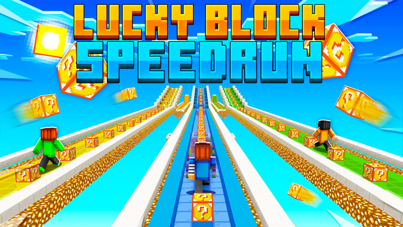 Lucky Block Speedrun Key Art