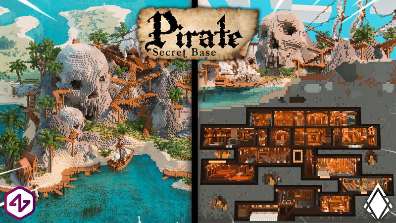 Pirate Secret Base In Minecraft Marketplace Minecraft