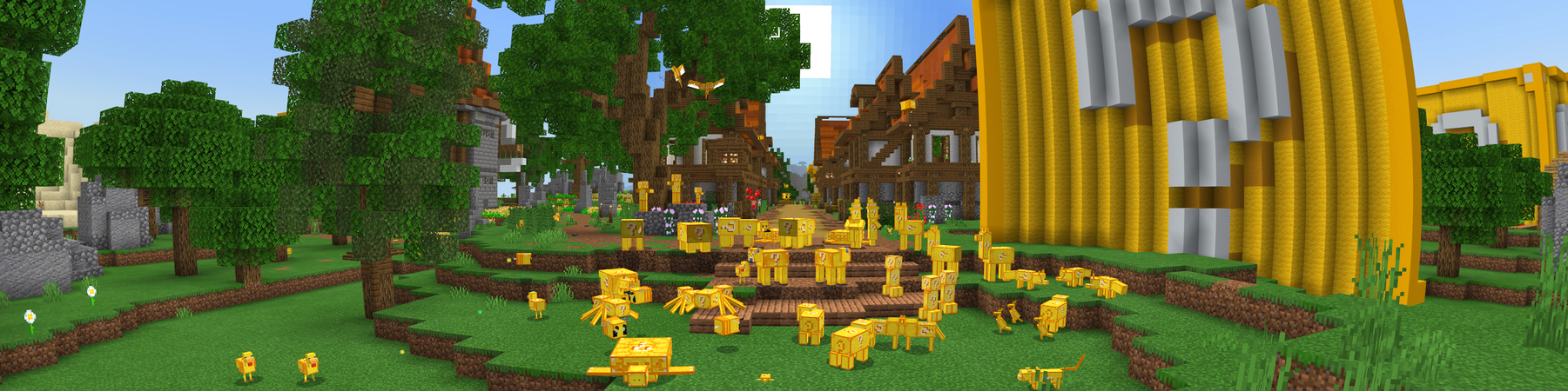 Lucky Block Mobs Panorama