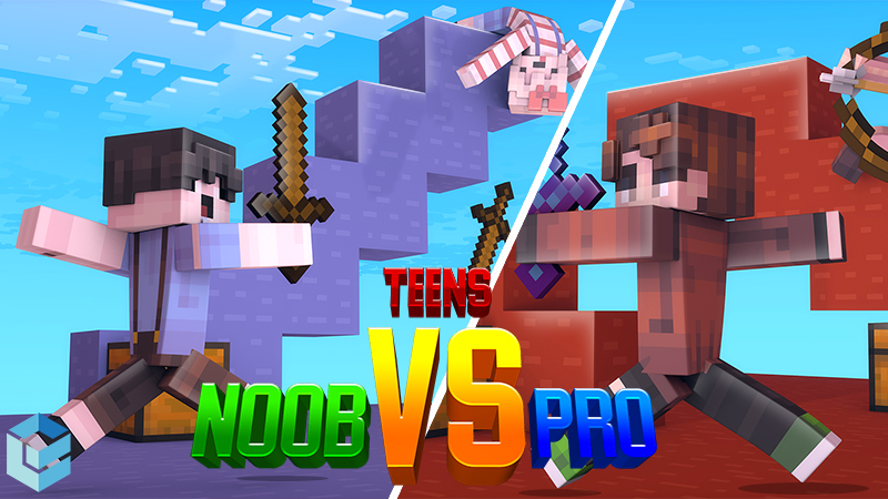 Teen Noob VS Pro Key Art