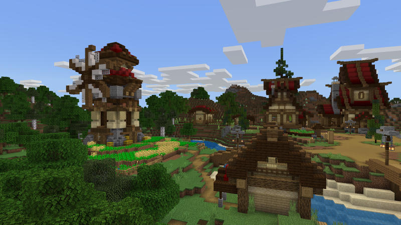 Medieval Red Village Screenshot #1