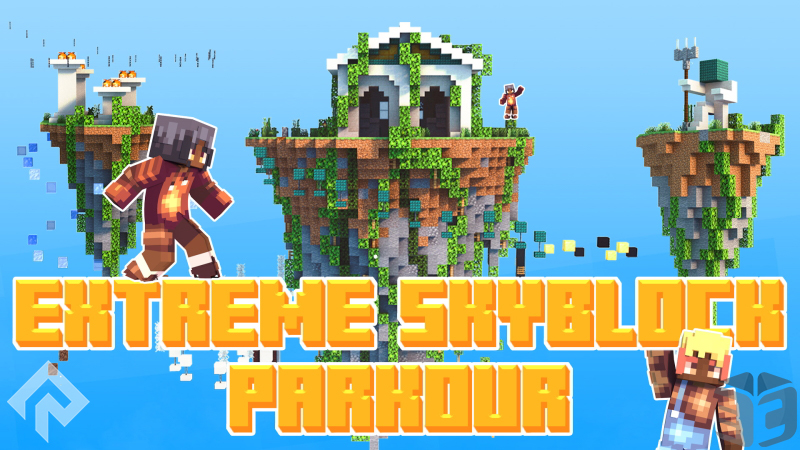 Extreme Skyblock Parkour Key Art