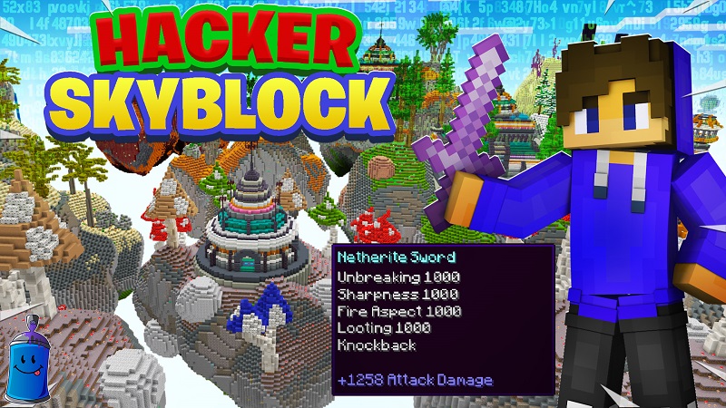 Skyblock Hacker Key Art