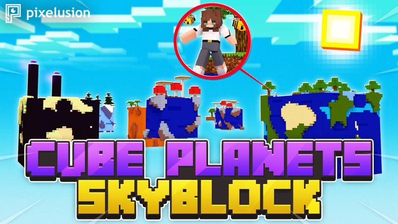 Cube Planets Skyblock Key Art