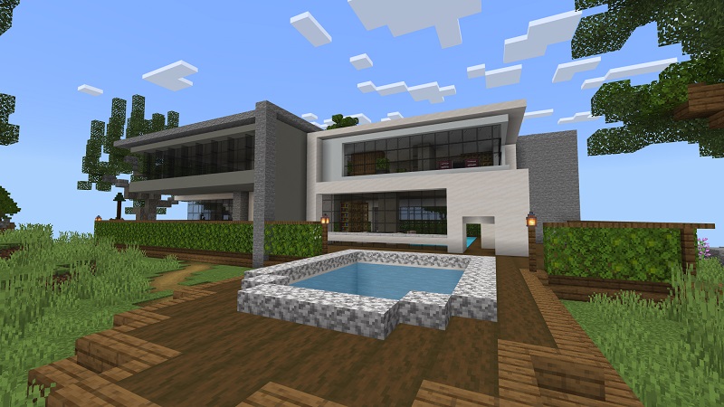 Modern Skyblock Mansions by Cypress Games