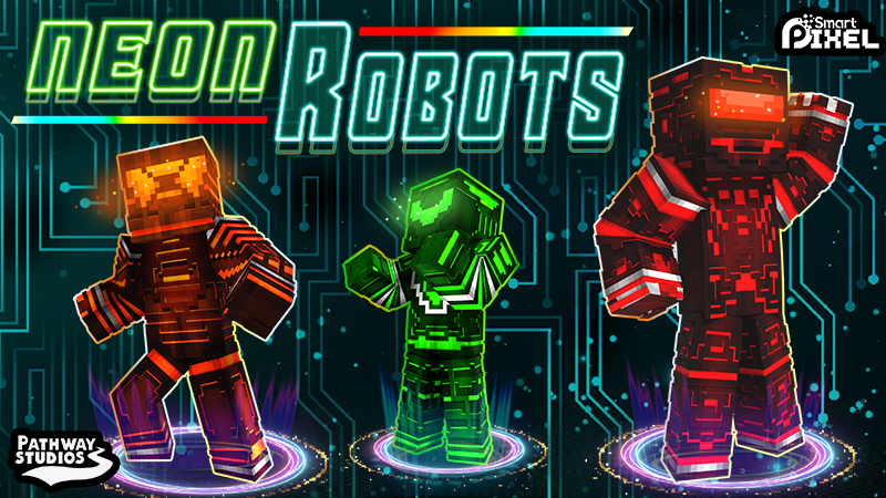 Neon Robots Key Art