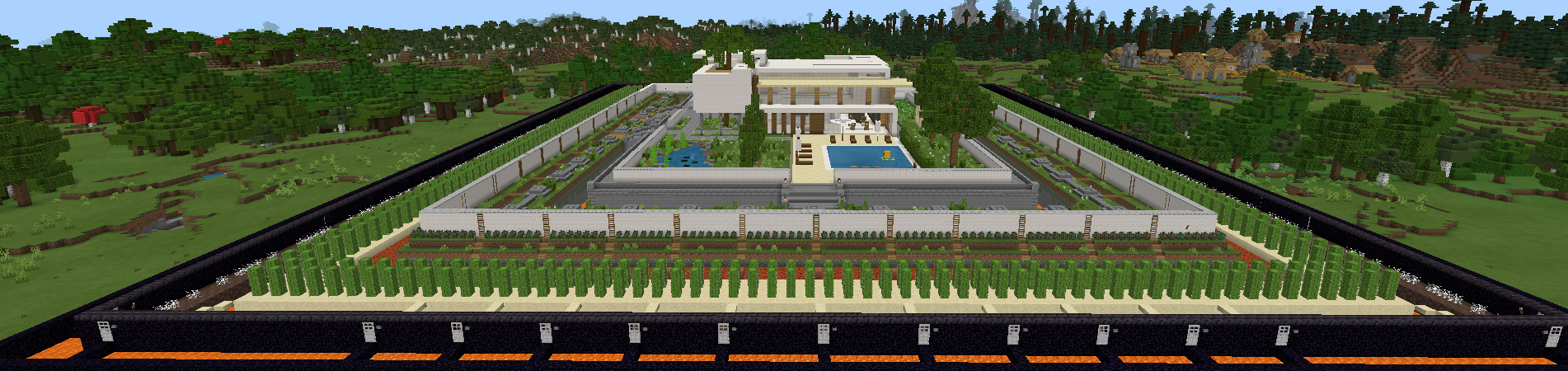 Safest Billionaire Mansion Panorama