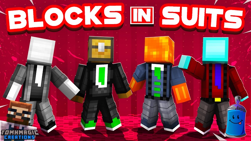 Blocks In Suits By Tomhmagic Creations Minecraft Skin Pack Minecraft Marketplace Via
