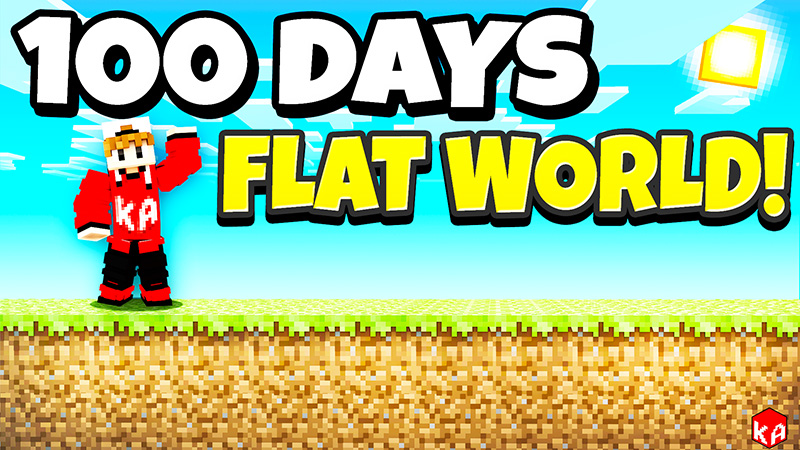 100 Days Flat World Survival Key Art