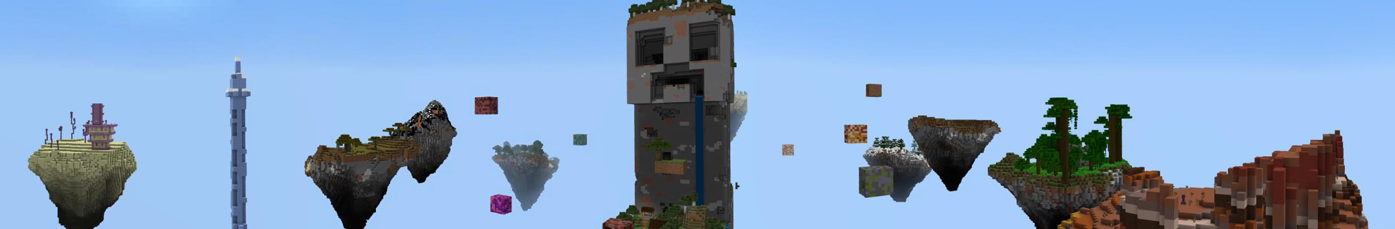 Creeper Skyblock Panorama