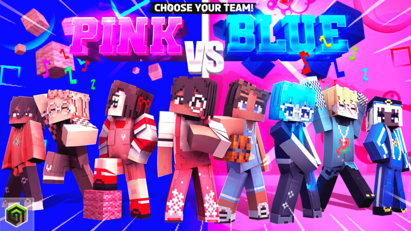 Pink vs Blue Key Art