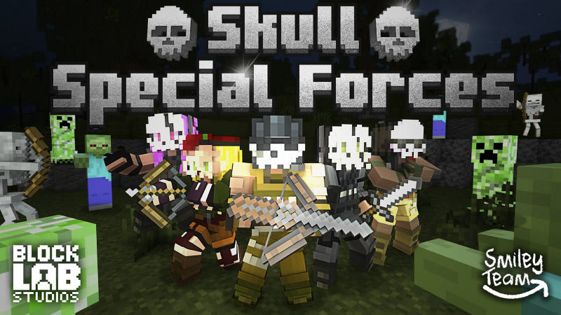 Skull Special Forces on the Minecraft Marketplace by BLOCKLAB Studios Skull Special Forces on the Minecraft Marketplace by BLOCKLAB Studios