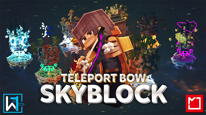 Teleport Bow Skyblock Key Art