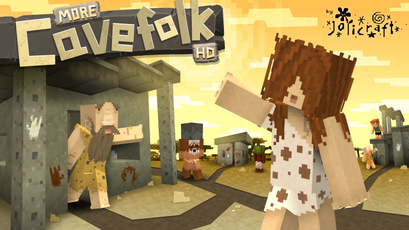 Jolicraft's More Cavefolk HD Key Art