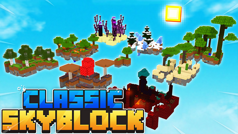 Classic Skyblock Key Art