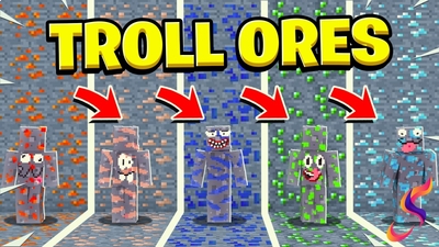 Troll Ores on the Minecraft Marketplace by Fall Studios Troll Ores on the Minecraft Marketplace by Fall Studios