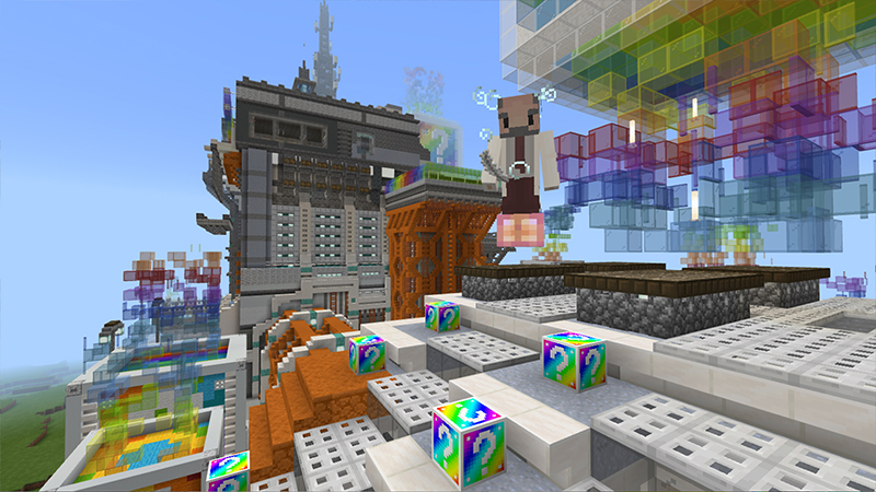 Lucky Block Rainbow In Minecraft Marketplace Minecraft