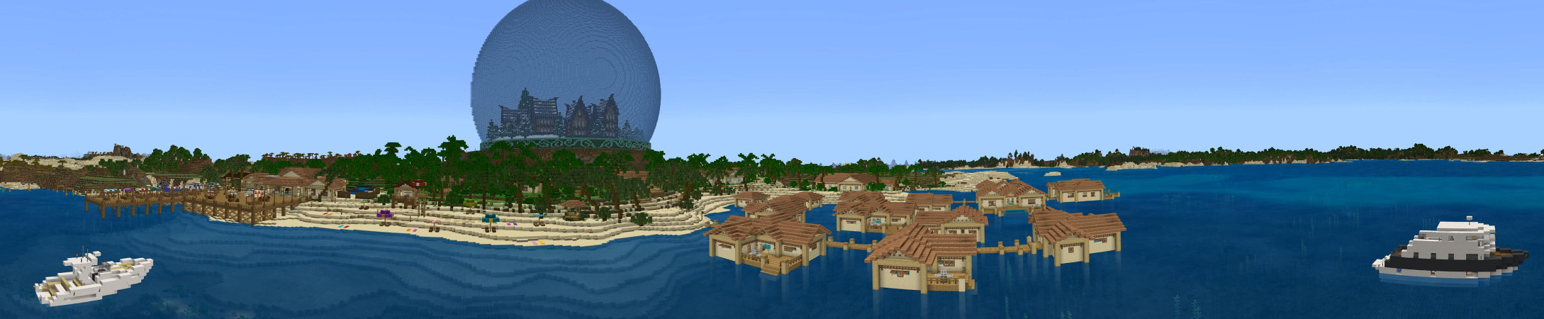 Snow Globe Beach Resort Panorama