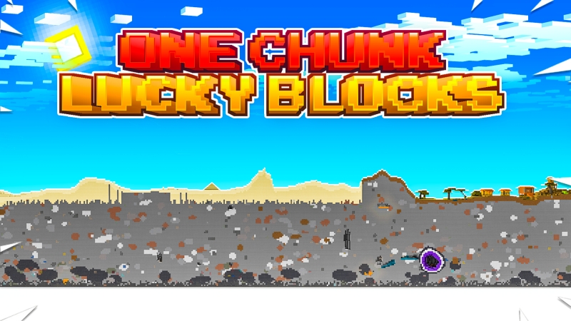 One Chunk Lucky Blocks Key Art