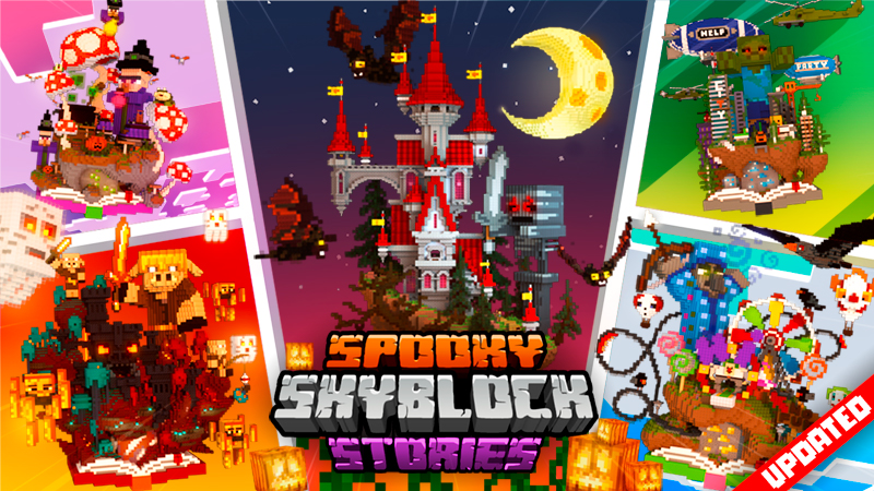 Spooky Skyblock Stories Key Art