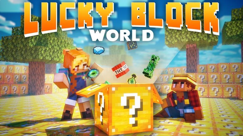 lucky block superflat world download