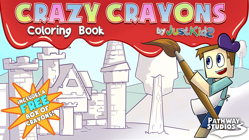 Crazy Crayons Coloring Book Key Art