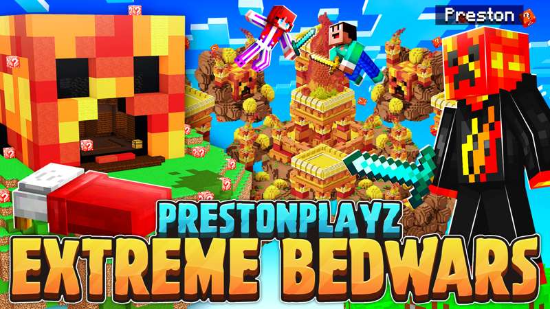 PrestonPlayz Extreme Bed Wars Key Art