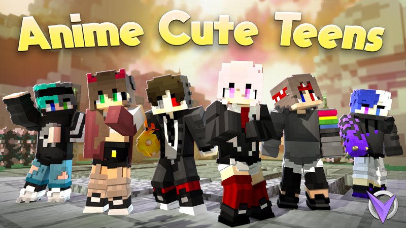 Cute Anime Teens By Team Visionary Minecraft Skin Pack Minecraft